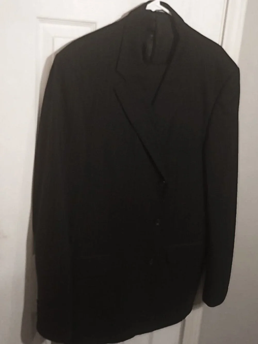 Stafford Men Charcoal Pinstripe 2 Piece Suit  44L
